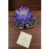 Image 1 : Swarovski Crystal Purple Lotus Flower Figurine with Original Box