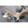 Image 3 : Decor: Ceramic Geese 8 W, 8 T, Pair of Birds, Ceramic Ram 10 T