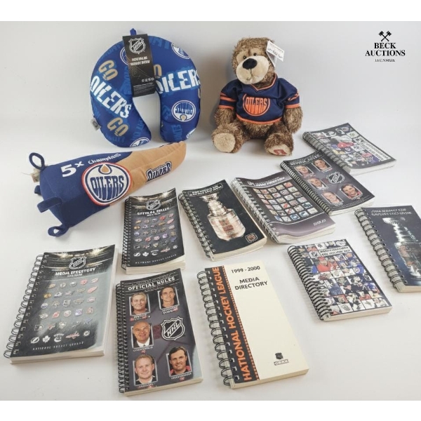 Edmonton Oilers Collectibles And Merchandise. Neck Pillow, A Teddy Bear and More 
