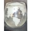 Image 3 : Glass Ship Inside Decanter w/ Two Glasses and Stand 12 X 9