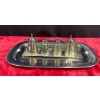 Image 1 : Metal Trays, Cream & Sugar, Salt & Pepper