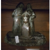 Image 1 : Nuns & Bust Metal Like Statue - 7T 
