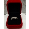 Image 3 : 3.6ct Round Moissanite Set with 5 Moissanite Stones Set in 925 Silver Ring - Size 7.5