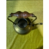 Image 4 : Large Antique Brass Kettle with Wooden Handle