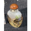 Image 5 : Wang Xisan Ji School Reverse Painting of a Village Snuff Bottle