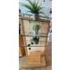 Image 2 : Display Shelf 21x29x64 w/ Decorative Faux Plants & More