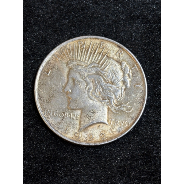 Silver 1922 US Peace Dollar 90% Silver 26.73g
