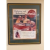 Image 1 : 'Delicious and Refreshing' Coca-Cola Framed Poster - 34x42