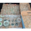 Image 1 : Large Assortment of Clear Glass Jars with Lids