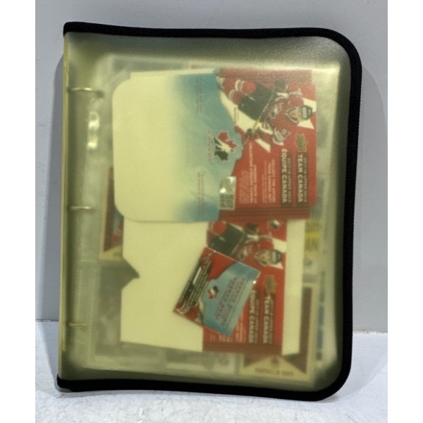 Binder of Upper Deck Team Canada 2017/18 Collector Hockey Cards