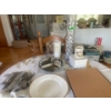 Image 2 : China Tea Set, Cork Place Mats, Cutlery, Vase< Tray and more.