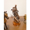 Image 2 : Bronze Tone & Marble Horse Statues