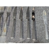 Image 5 : Henkel Steak Knives and Assorted Vintage Cutlery with Wooden Candle Stick Holders