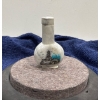 Image 3 : Hand Painted Stone Snuff Bottle with Spoon 2.5H 