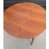 Image 2 : Danish Teak Round Dining Table w/ Modern Styling  41.5" Diameter Top, 29 