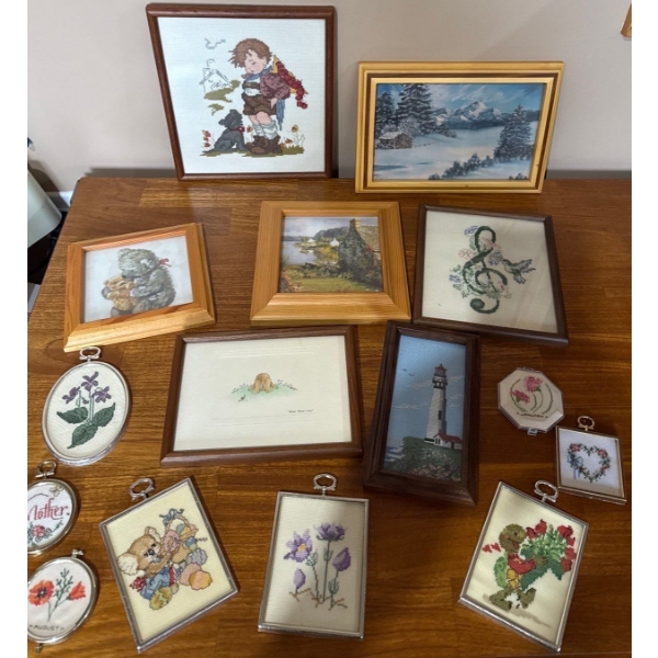 Needlepoint Creations - Largest is 8.5x10