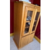 Image 2 : Glass Doored & Wooden Storage /Stereo Cabinet  28x21x49"tall