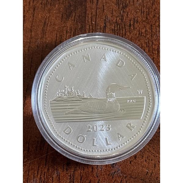 2023 $1 Tribute: W Mint Mark - Loon - Fine Silver Coin
