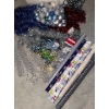 Image 2 : Holiday Assortment - Garland Tinsel Festive String Lights Gift Wrap & more 
