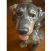 Image 2 : Adorable Royal Copenhagen Denmark Dog Figurine, 11In Long w/ 3D Wall Art 