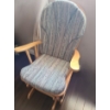 Image 1 : Wooden Glider Chair w/ Abstract Pattern 21 W, 25 D, 40 T 