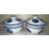 Image 2 : Japanese Style Navy & White Ceramic Bowls w/ B&D Rice Cooker & More 
