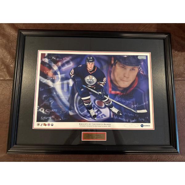 Mike Comrie Oilers Print, 23x18 