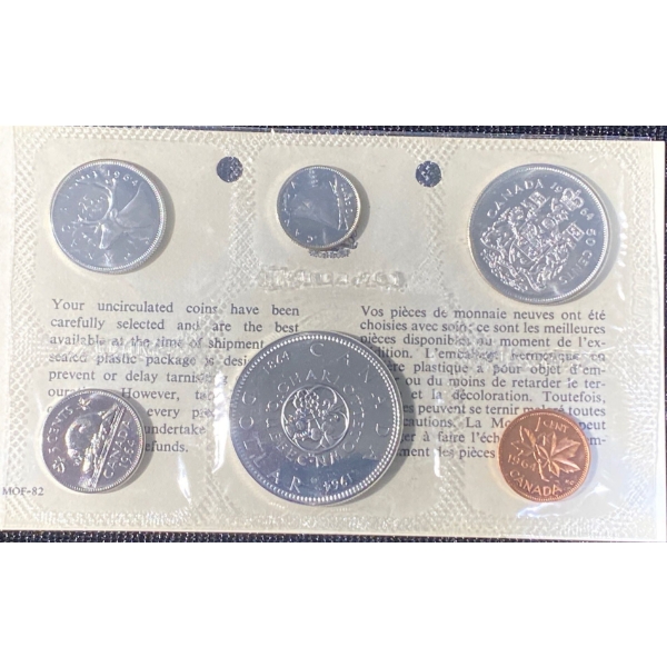 1964 Canadian Uncirculated Silver Coin Set