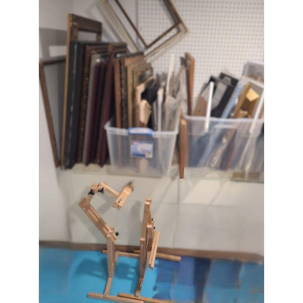 Huge Asst of Picture Frames-Mostly Vintage, Glass & Mats.  Largest Gold Frame 22 w 32 h