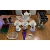 Image 1 : Pearl Tea Set w/ 2oz Ruby Red Shot Glasses Metallic Anniversary Stemware & More