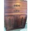 Image 7 : retro bedroom set made by Princeville. including headboard, two nightstands, nightstands, dresser, a