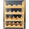 Image 2 : Wooden Wine Rack & Wicker Basket