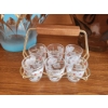 Image 5 : Glass Serving Bowls with 11-Inch Diameter, Mini Shot Glass Set, and Holder