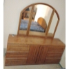 Image 1 : Mid Century Dressing Table w/ Mirror 70x18x70