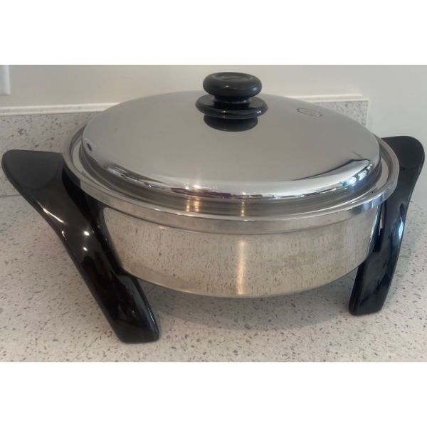 Saladmaster Vintage Stainless Steel Electric Frying Pan  ModelNo.K7356C
