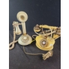 Image 1 : Vintage Ivory Candlestick Phone and Rotary Dial Tabletop Phone 