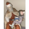 Image 5 : Lladro Porcelain Santa w/ Child Figurine 7T 5711