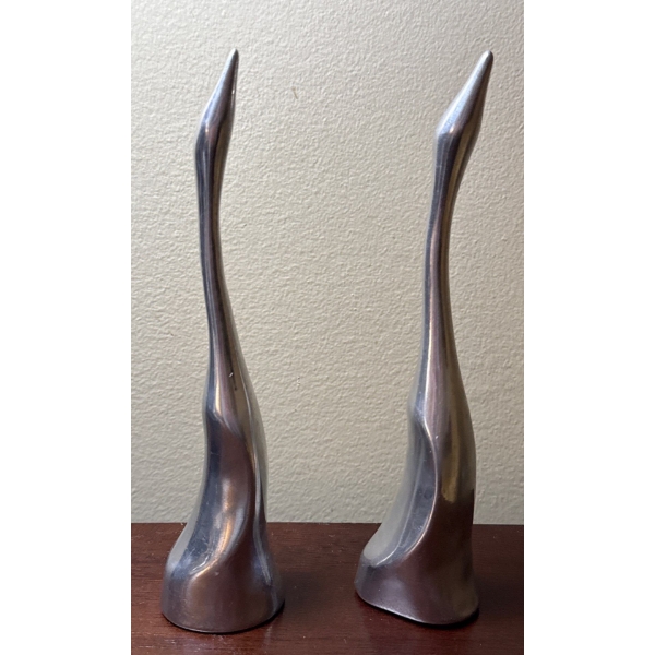 Hoselton Aluminum Art Sculptures, Made in Canada - Pair of Tall Birds (Largest 8T)