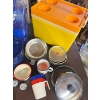 Image 3 : Camping Package. Small cooler, water, jug, coffee, percolator, blue enamel pot for water, + MORE