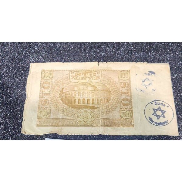 Polish Banknote WAL Banknote- JUDE - Jewish Ghetto Warsaw