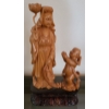 Image 1 : Hand Carved Boxwood Statue - 6W, 10T