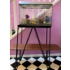 Image 1 : Aquarium (20W, 11D, 17T) w/ Childs Toys Plus Wooden + Metal and Wooden Shelving Unit (36W, 31T) 