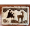 Image 1 : Peruvian Hand Stitched Tapestry - Made From Llama Fur & Alpaca Wool 