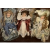Fine Porcelain Vintage Doll Collection -14T -Blue Merlot & Sage 