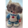 Image 3 : Vintage FUFEL Doll 'Nurse' Handcrafted w/ Genuine Fur In Canada