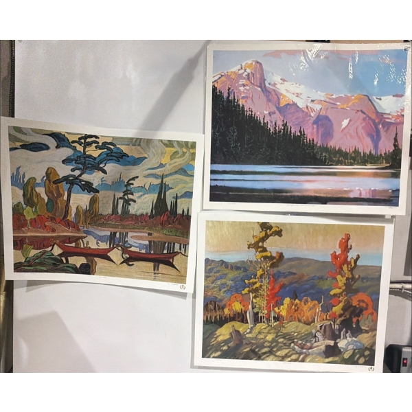 3 Limited Edition Lithograph Prints By Robert Genn and F. Carmichael