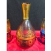 Image 4 : Glass Eye Studio Blown Glass with Gold Trim Wine Decanter