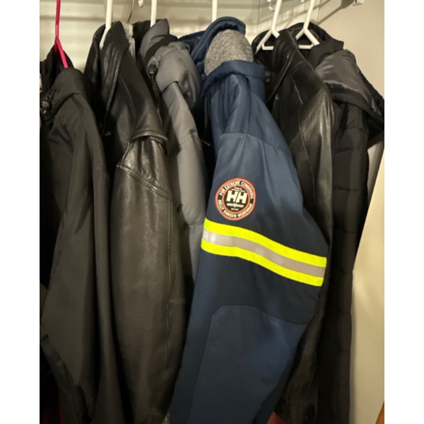 Men's Clothing Collection - Leather, Helly Hansen Work Jacket, More (Sizes Large) 