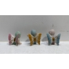 Image 2 : Vintage 1950s Sugar Baby Porcelain Butterfly Faries with Coloured Wings