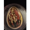 Image 1 : 2013 IMPERIAL EGGS BEAUTY IN RED Cloisonne Faberge Silver Coin 5$ Cook Islands